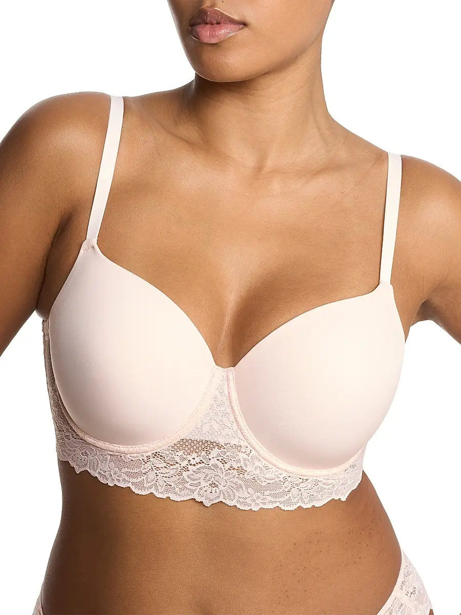 Natori Women's Heavenly Full Coverage Longline Lace T-Shirt Bra | Thumbnail 4 Natori Women's Heavenly Full Coverage Longline Lace T-Shirt Bra | Thumbnail 4