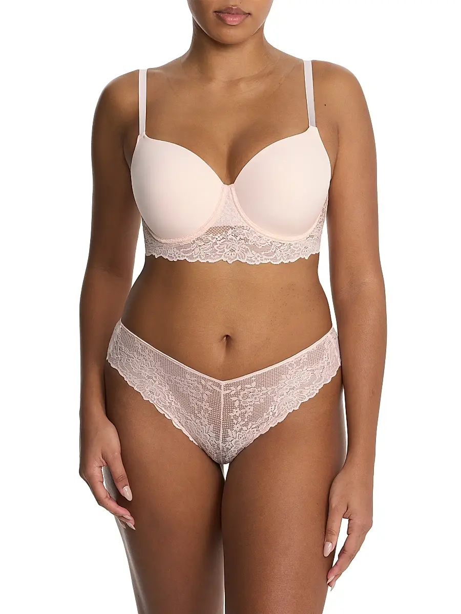 Natori Women's Heavenly Full Coverage Longline Lace T-Shirt Bra | Thumbnail 5 Natori Women's Heavenly Full Coverage Longline Lace T-Shirt Bra | Thumbnail 5