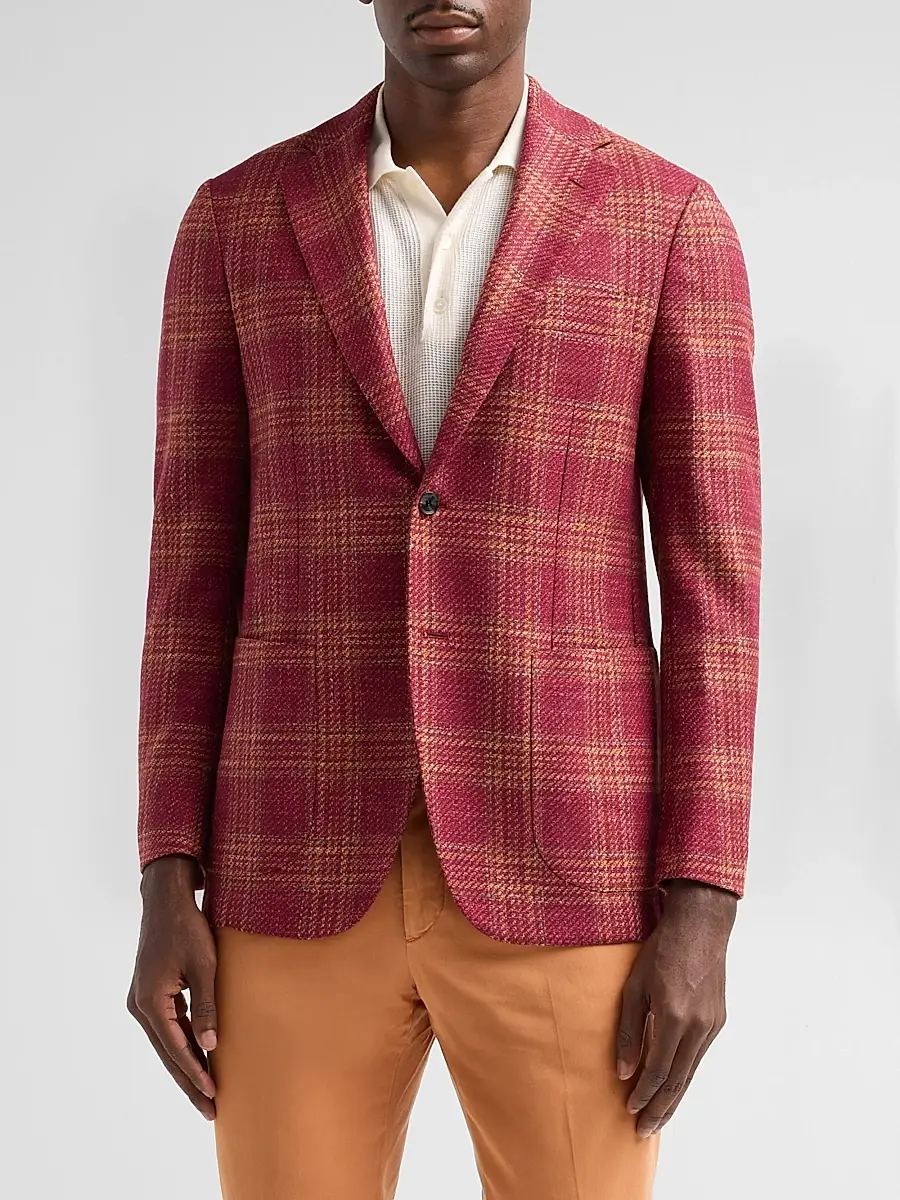 Sartorio Napoli Men's Plaid Sport Coat | Thumbnail 4 Sartorio Napoli Men's Plaid Sport Coat | Thumbnail 4