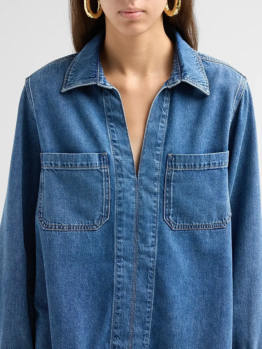 rag & bone Women's Channing Denim Shirt | Thumbnail 5 rag & bone Women's Channing Denim Shirt | Thumbnail 5