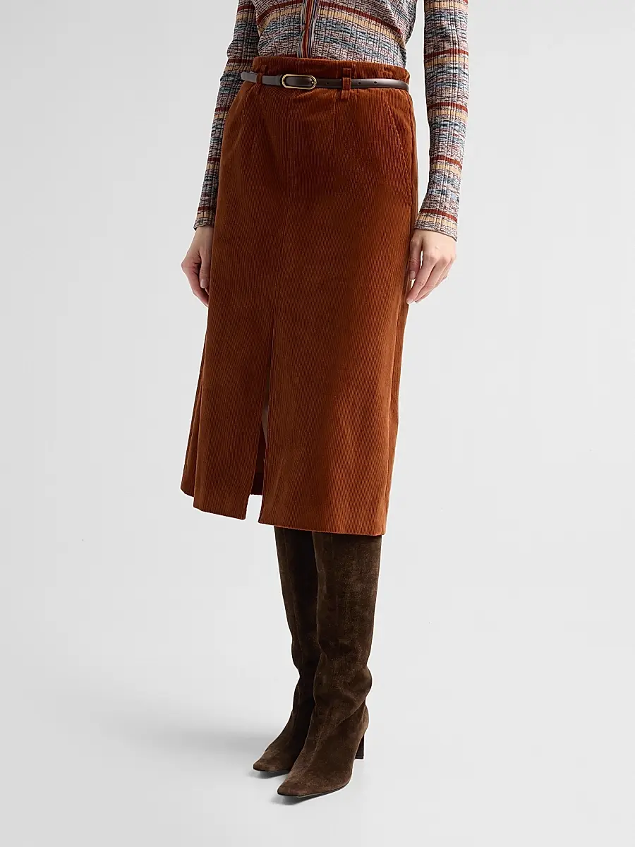 Veronica Beard Women's Alexie Corduroy Midi Skirt | Thumbnail 4 Veronica Beard Women's Alexie Corduroy Midi Skirt | Thumbnail 4