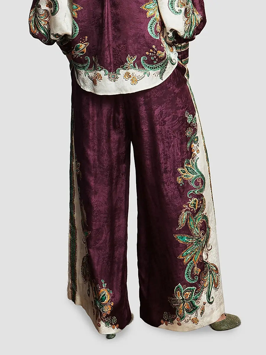 ALÉMAIS Women's Ruthie Paisley Wide-Leg Pants | Thumbnail 3 ALÉMAIS Women's Ruthie Paisley Wide-Leg Pants | Thumbnail 3