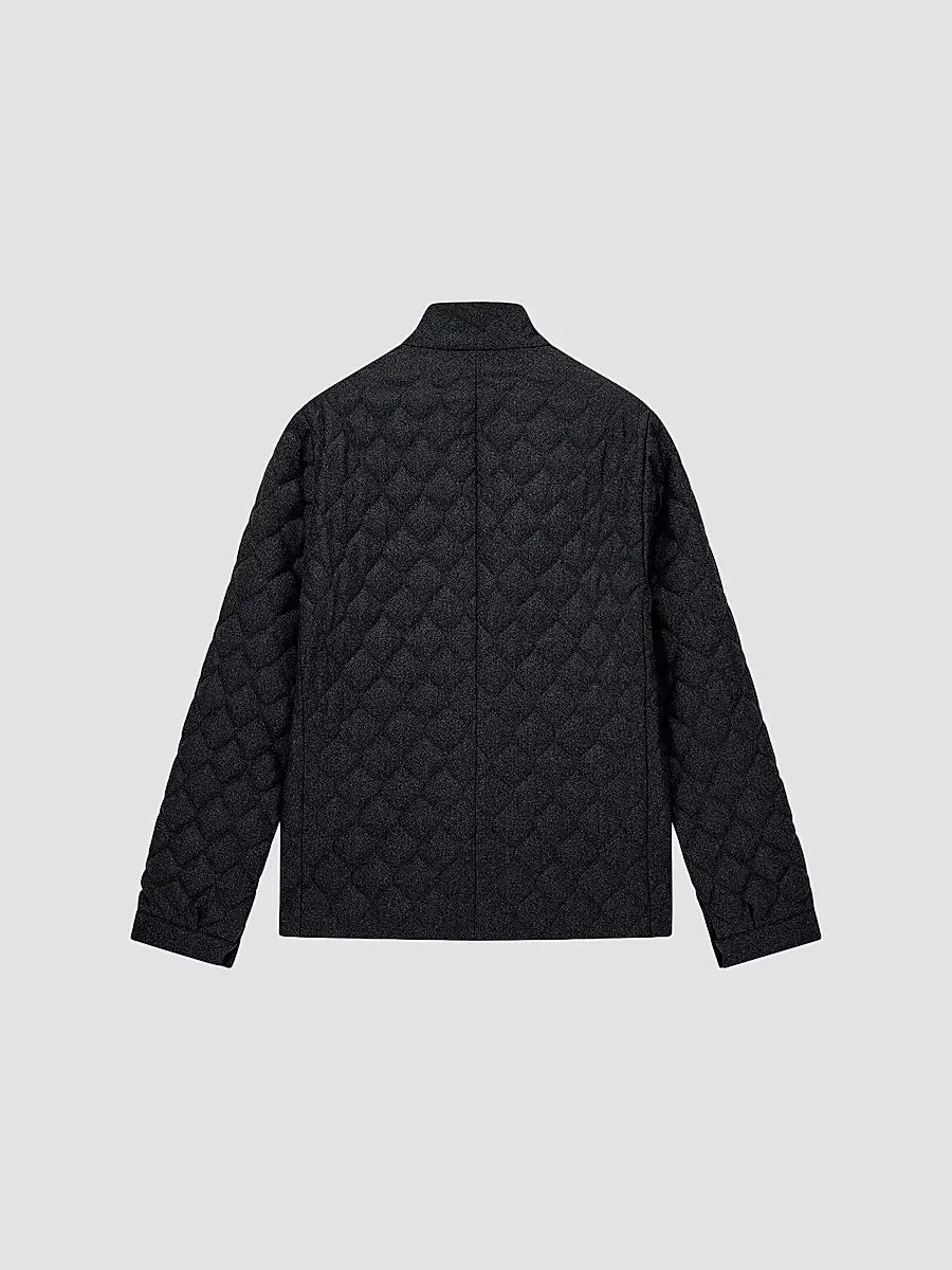 Emporio Armani Men's Wool Quilted Jacket | Thumbnail 2