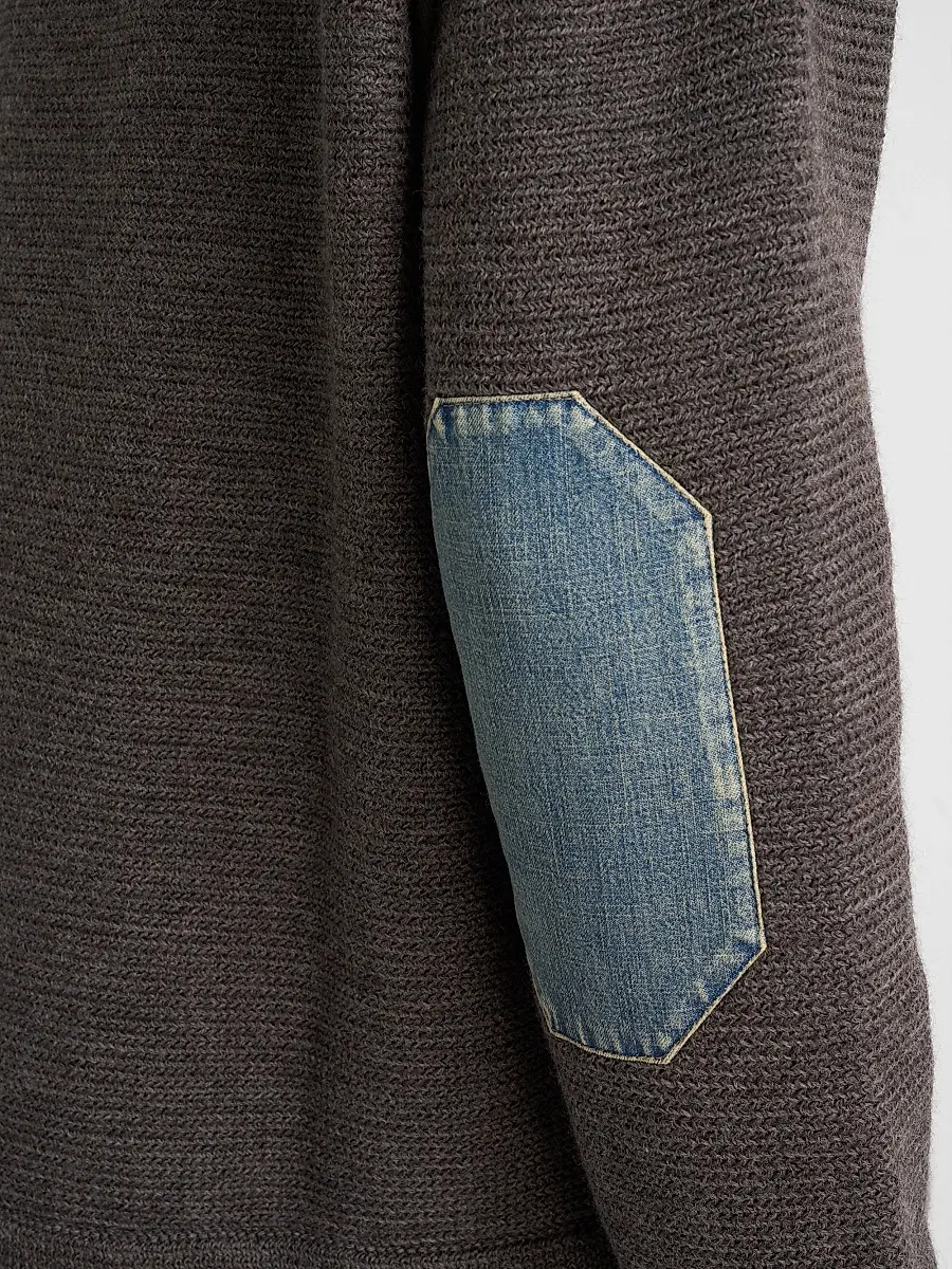 Maison Margiela Men's Elbow-Patch Wool Sweater | Thumbnail 5 Maison Margiela Men's Elbow-Patch Wool Sweater | Thumbnail 5