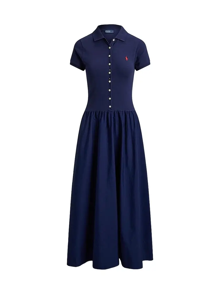 Polo Ralph Lauren Women's Hybrid Mesh Polo Maxi Dress