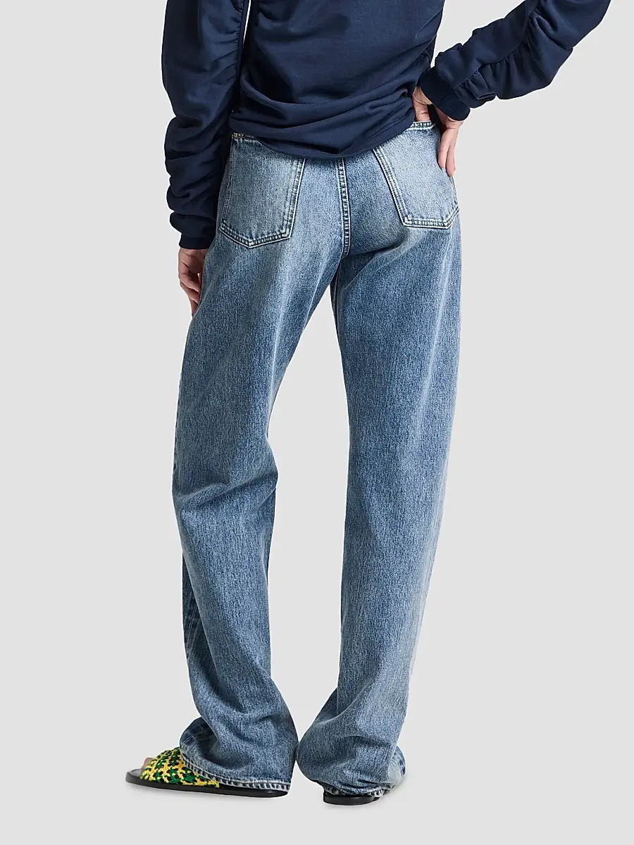JW Anderson Women's Mid-Rise Straight Jeans | Thumbnail 3 JW Anderson Women's Mid-Rise Straight Jeans | Thumbnail 3