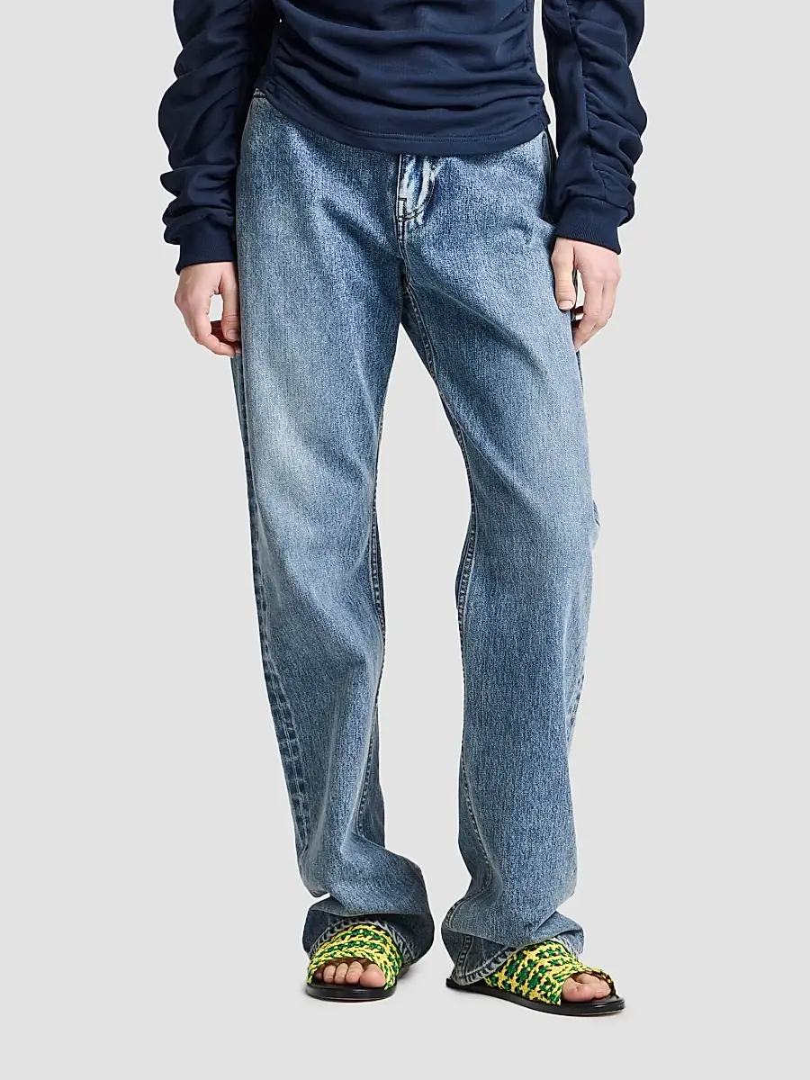 JW Anderson Women's Mid-Rise Straight Jeans | Thumbnail 4 JW Anderson Women's Mid-Rise Straight Jeans | Thumbnail 4