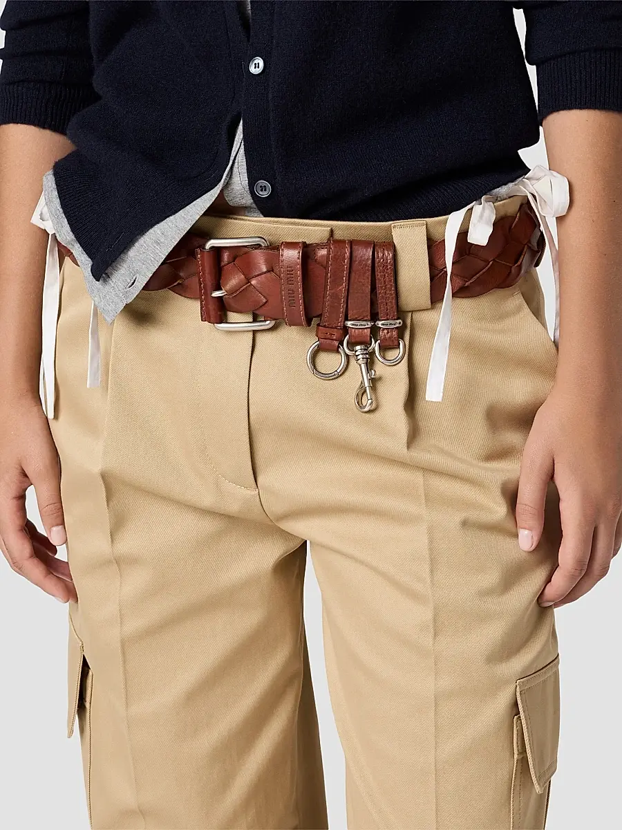 Miu Miu Women's Chino Trousers | Thumbnail 5 Miu Miu Women's Chino Trousers | Thumbnail 5