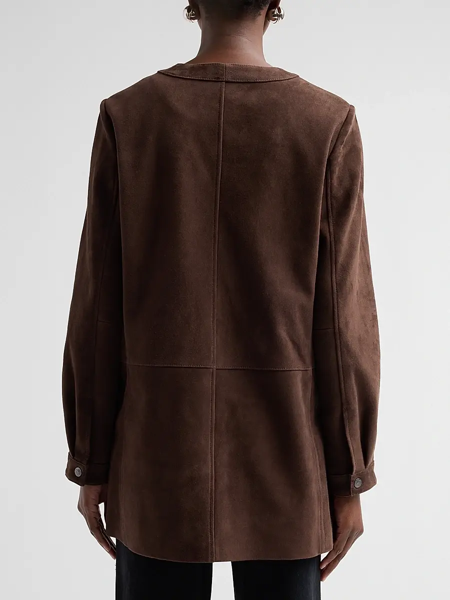 Kobi Halperin Women's Linda Suede Longline Coat | Thumbnail 3 Kobi Halperin Women's Linda Suede Longline Coat | Thumbnail 3