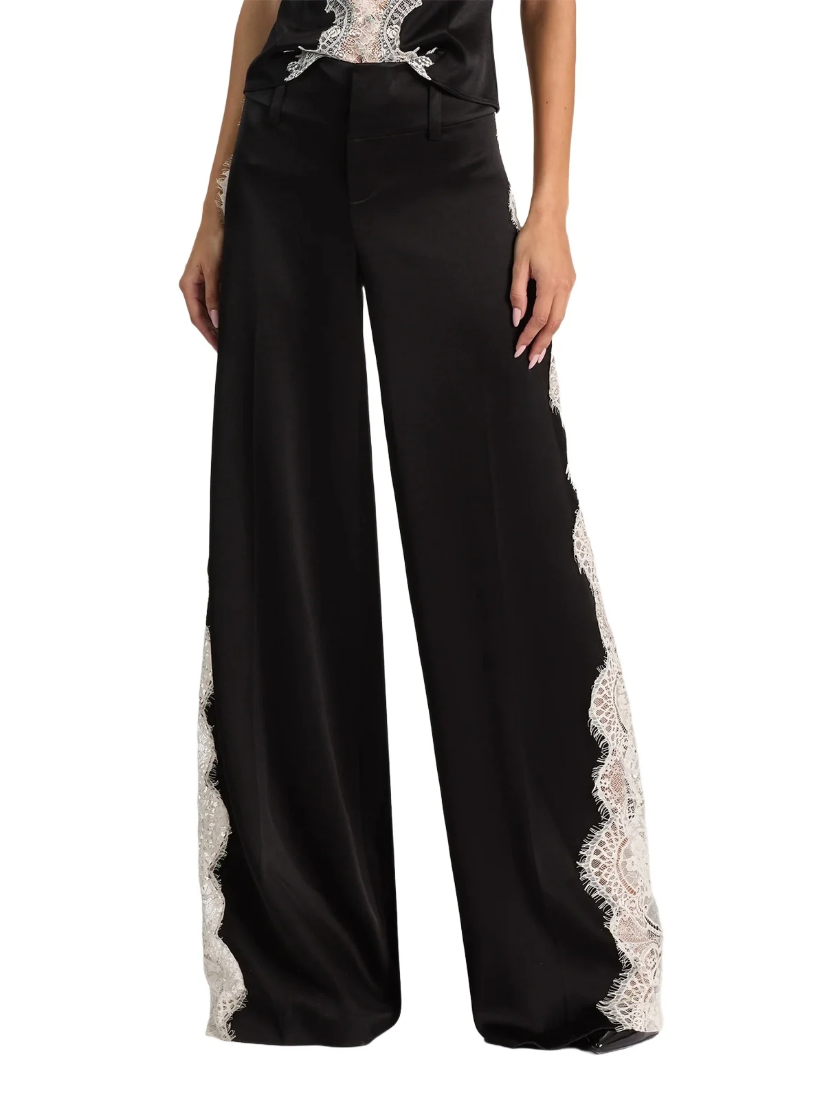 Women's Olivia Lace-Godet Wide-Leg Pants Women's Olivia Lace-Godet Wide-Leg Pants