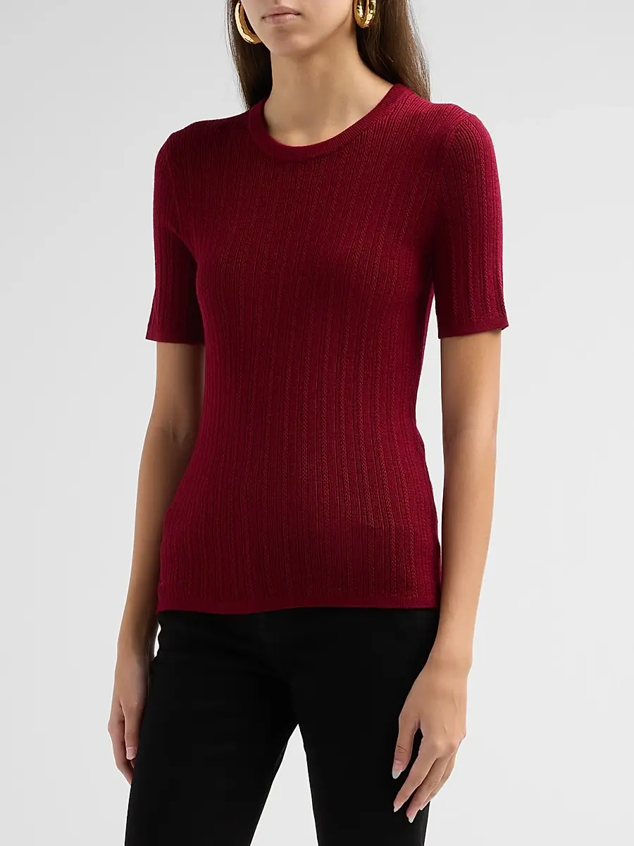rag & bone Women's Rhodes Wool Pontelle-Knit Top | Thumbnail 4 rag & bone Women's Rhodes Wool Pontelle-Knit Top | Thumbnail 4