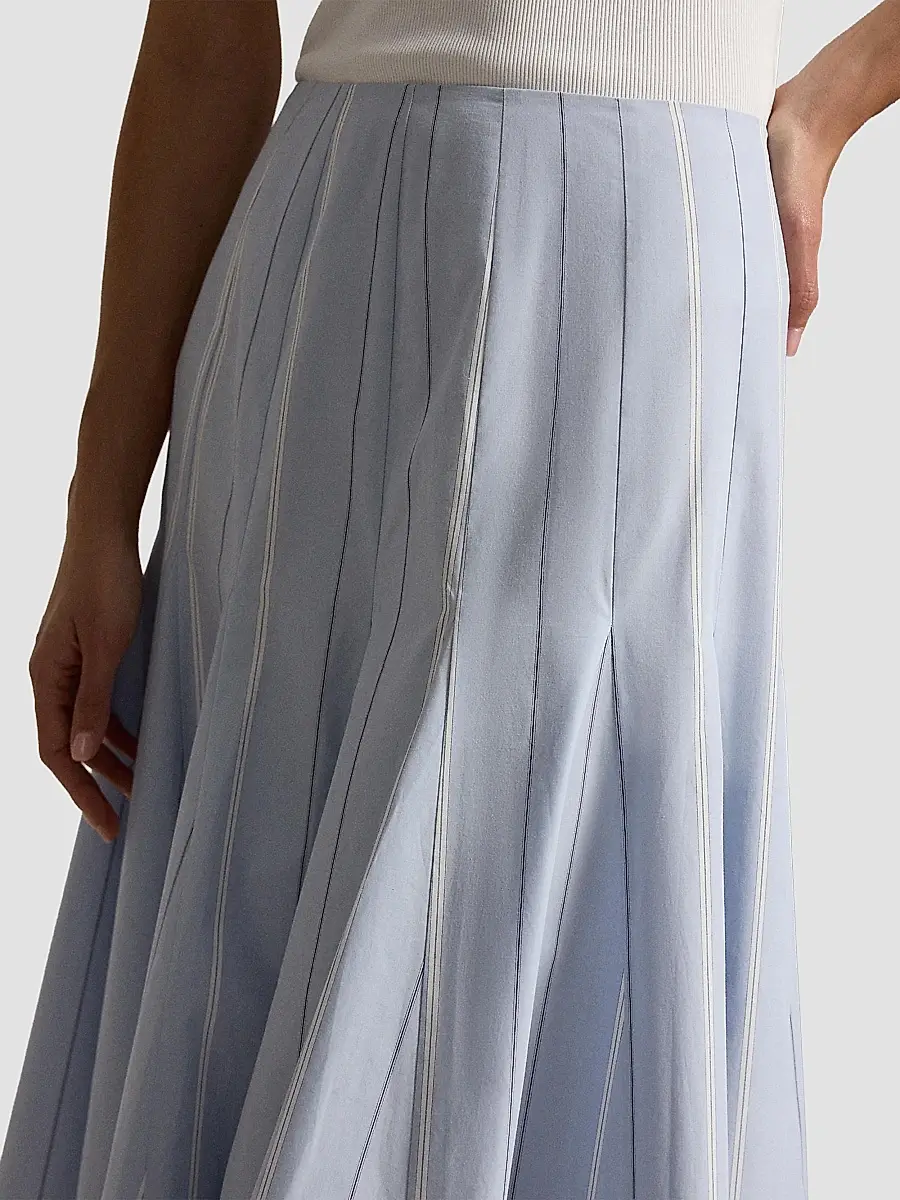 Polo Ralph Lauren Women's Striped Cotton A-Line Skirt | Thumbnail 5