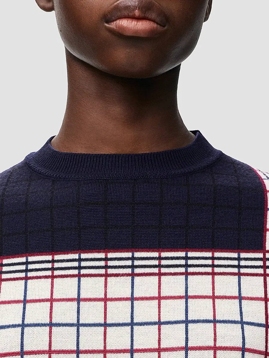 Loewe Women's Patchwork Knit Crewneck Sweater | Thumbnail 5