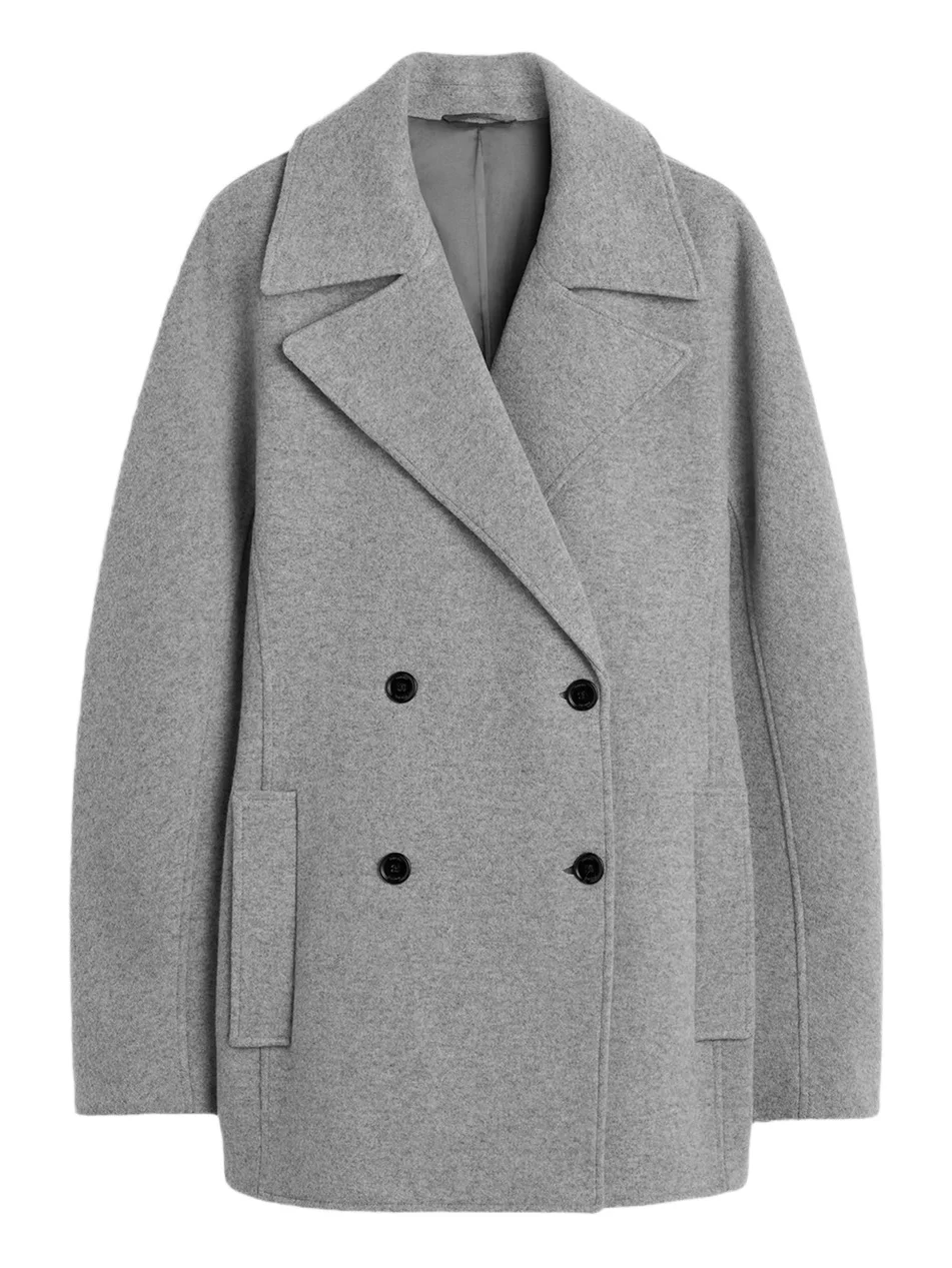 TOTEME Women's Rounded Double-Breasted Peacoat