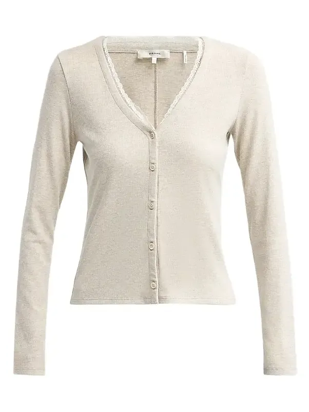 Women's Ribbed-Trim Cardigan