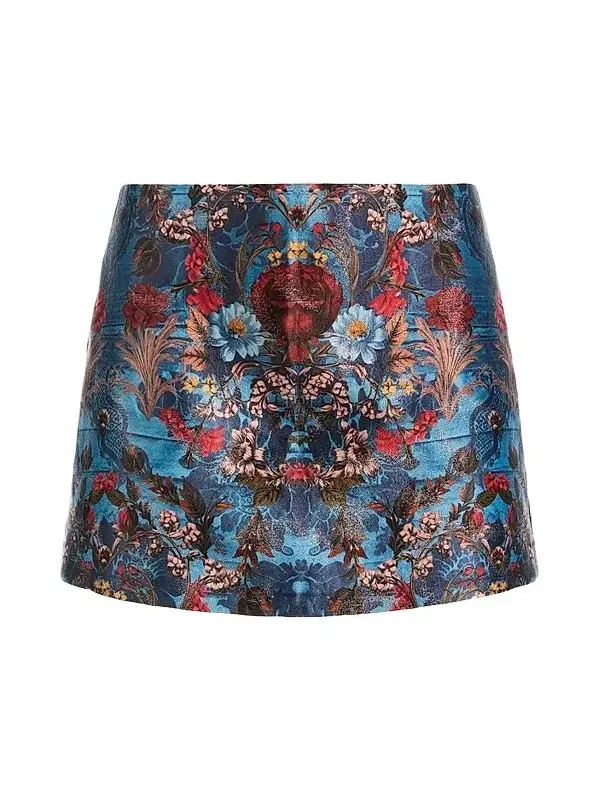 Women's Mace Floral Jacquard High-Rise Skort Women's Mace Floral Jacquard High-Rise Skort