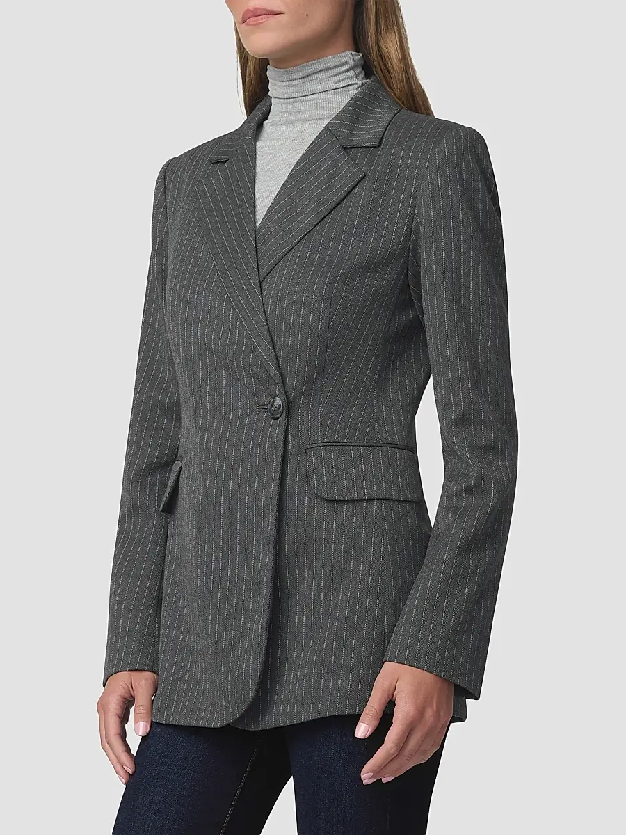 Joe's Jeans Women's Mecah Pinstripe Double-Breasted Blazer | Thumbnail 5 Joe's Jeans Women's Mecah Pinstripe Double-Breasted Blazer | Thumbnail 5
