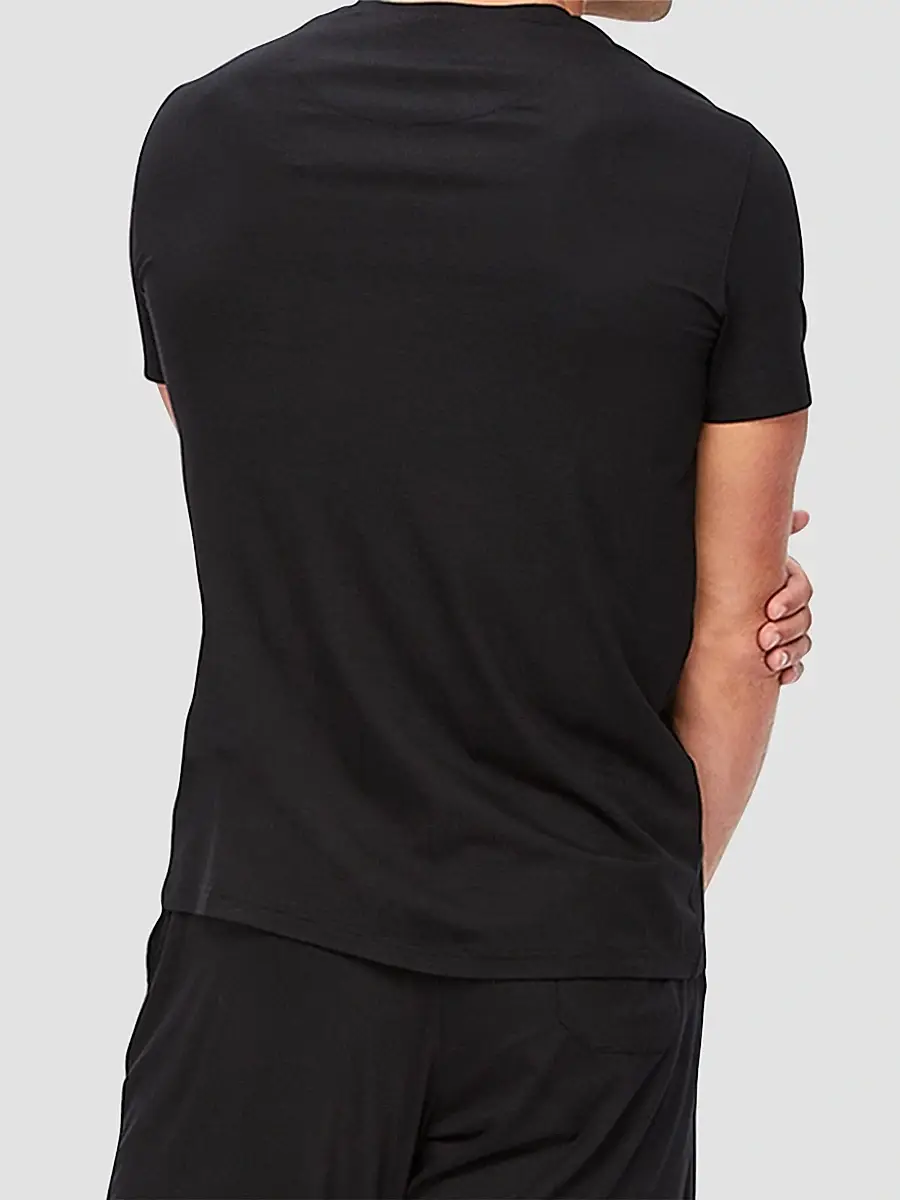 Derek Rose Men's Basel Stretch Crewneck T-Shirt | Thumbnail 3 Derek Rose Men's Basel Stretch Crewneck T-Shirt | Thumbnail 3
