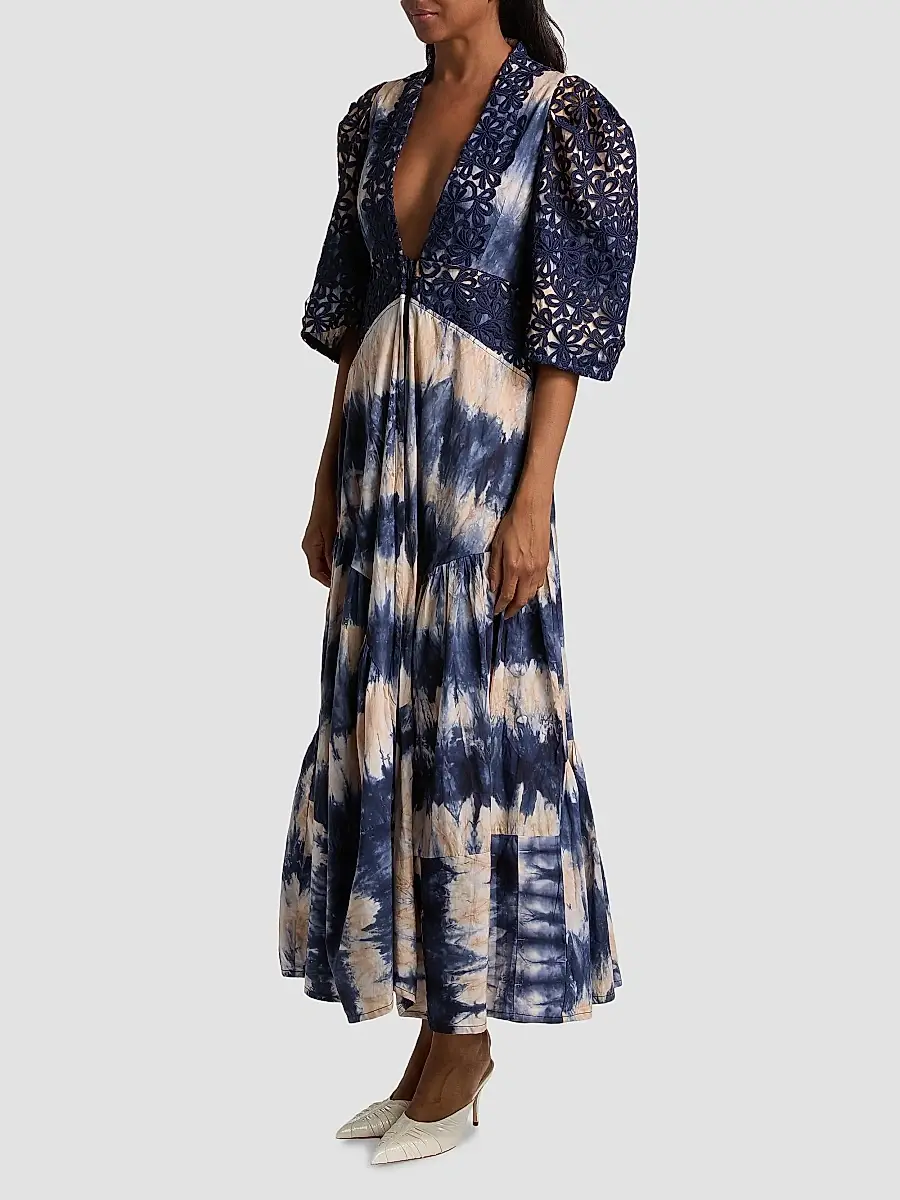 Busayo Women's Lola Plunging V-Neck Maxi Dress | Thumbnail 4