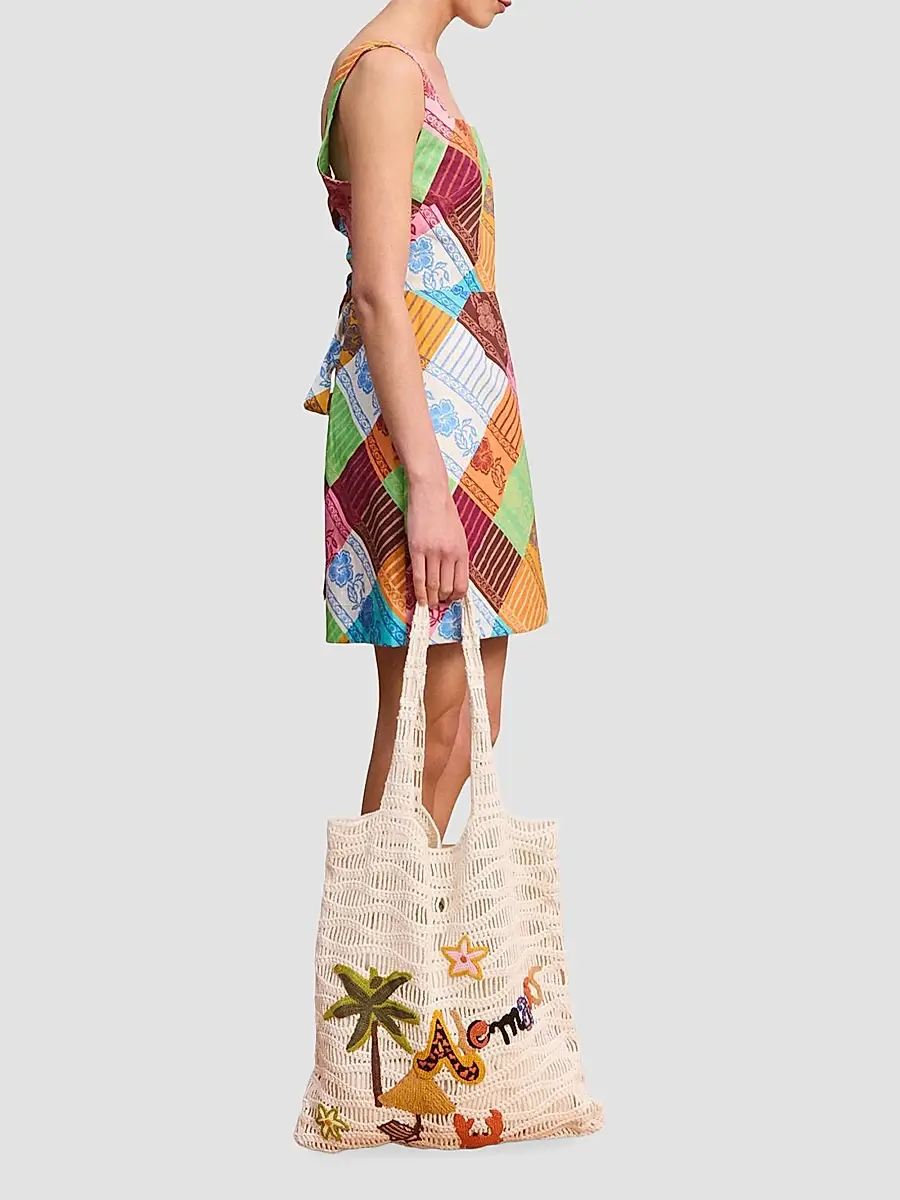 ALÉMAIS Women's Kaleidoscope Squareneck Mini Dress | Thumbnail 4