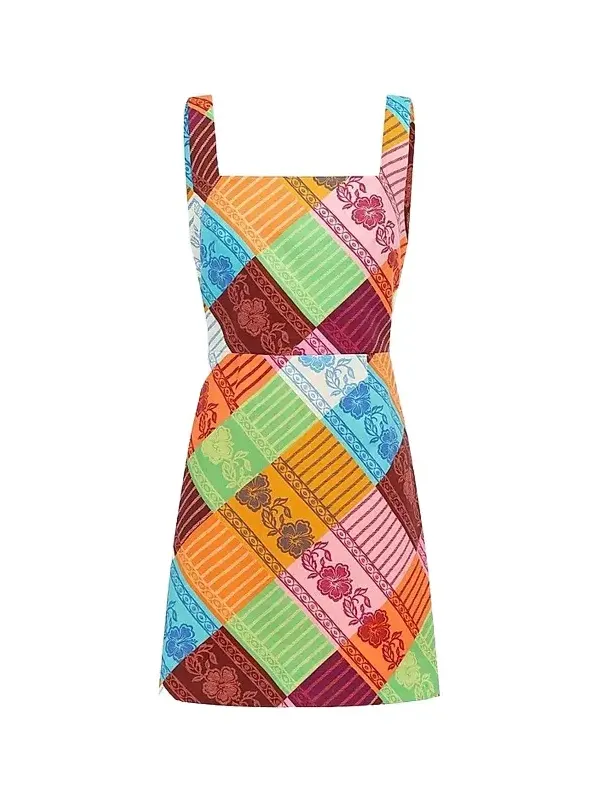 Women's Kaleidoscope Squareneck Mini Dress Women's Kaleidoscope Squareneck Mini Dress