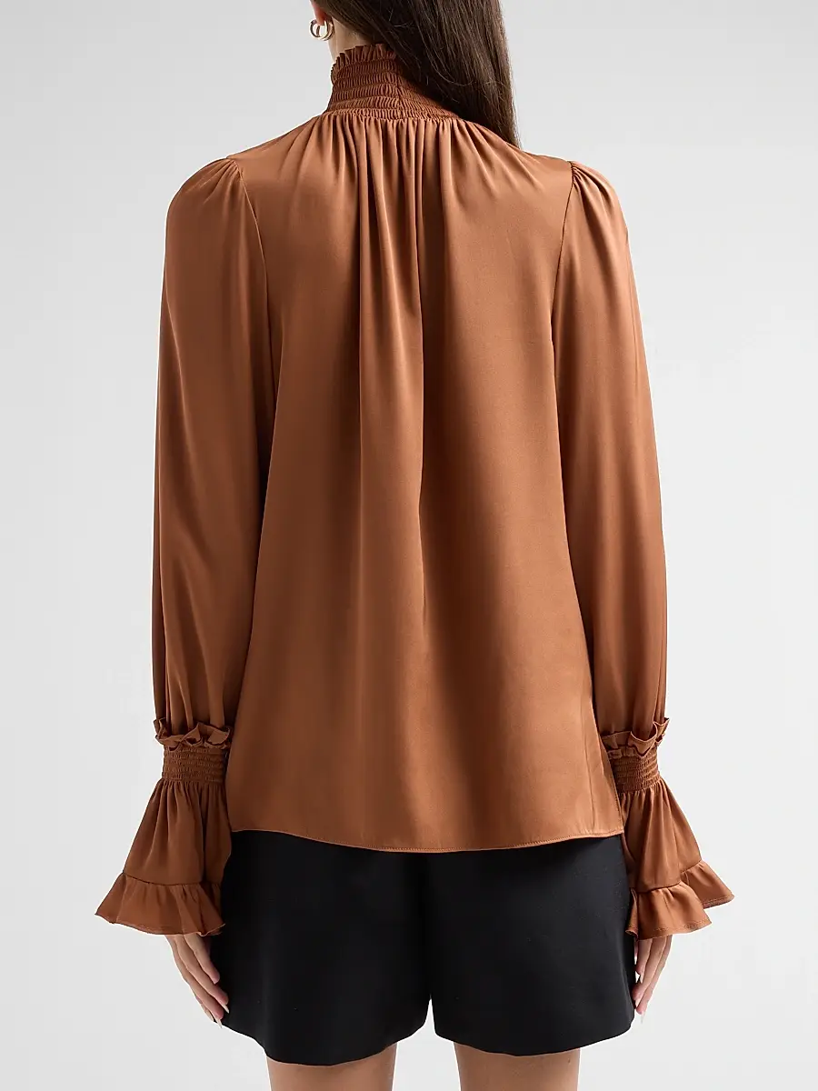 Kobi Halperin Women's Maxine Smocked Blouse | Thumbnail 3 Kobi Halperin Women's Maxine Smocked Blouse | Thumbnail 3