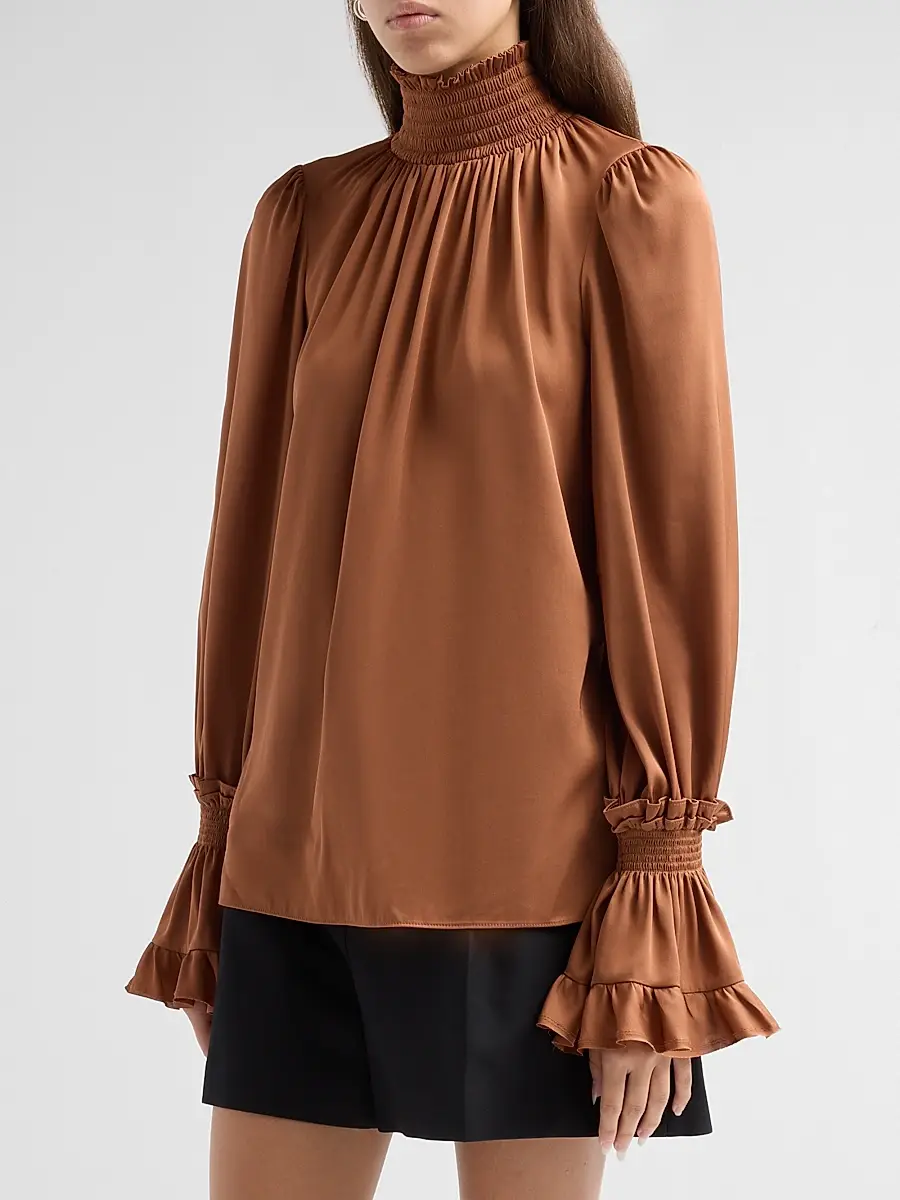 Kobi Halperin Women's Maxine Smocked Blouse | Thumbnail 4 Kobi Halperin Women's Maxine Smocked Blouse | Thumbnail 4