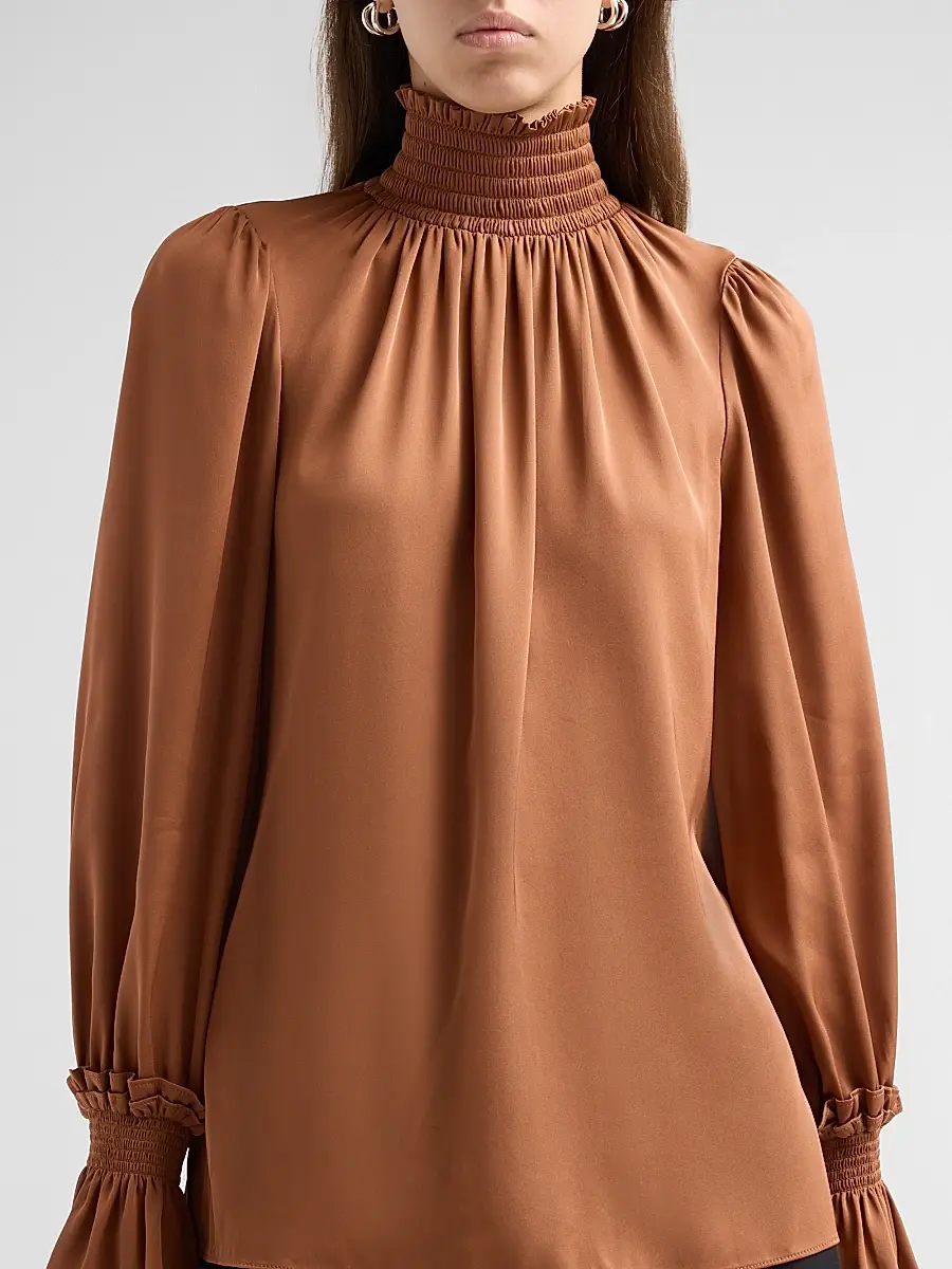Kobi Halperin Women's Maxine Smocked Blouse | Thumbnail 5 Kobi Halperin Women's Maxine Smocked Blouse | Thumbnail 5