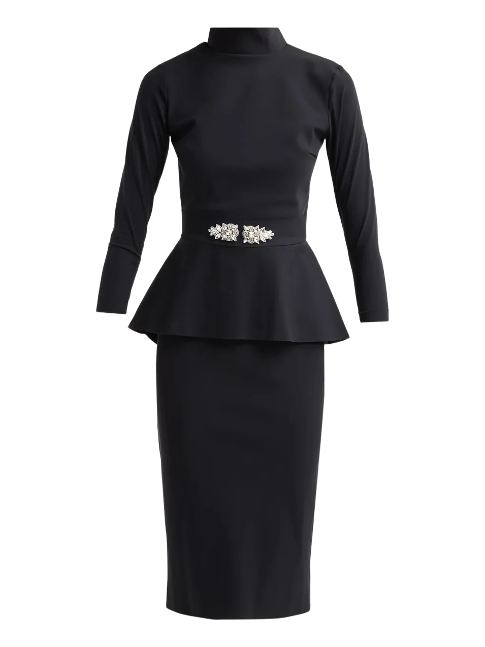 Chiara Boni La Petite Robe Women's Haby Brooch Peplum Sheath Dress