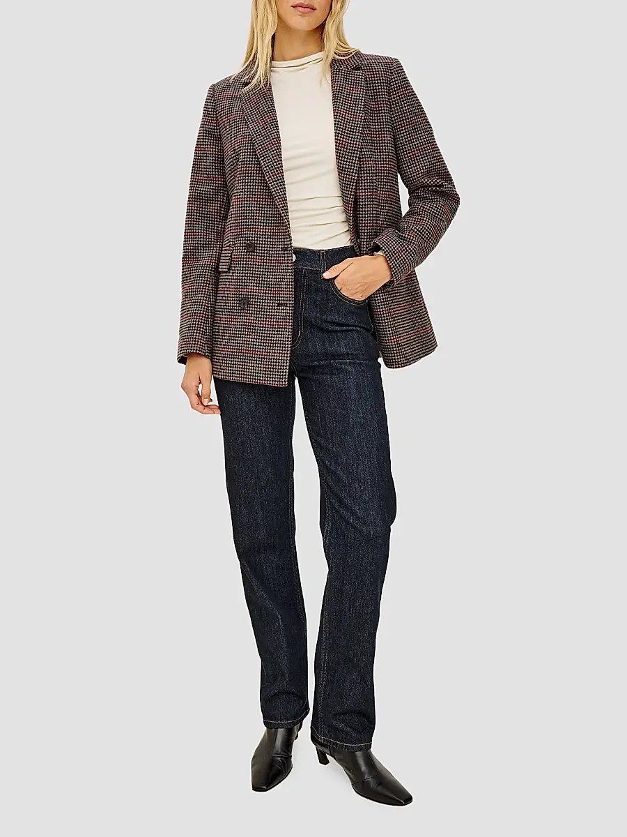 RAILS Women's Jac Houndstooth Double-Breasted Blazer | Thumbnail 2 RAILS Women's Jac Houndstooth Double-Breasted Blazer | Thumbnail 2