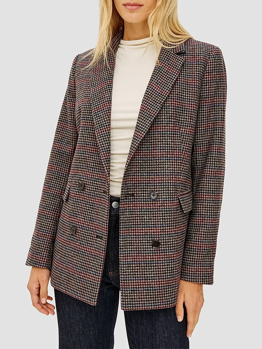 RAILS Women's Jac Houndstooth Double-Breasted Blazer | Thumbnail 4 RAILS Women's Jac Houndstooth Double-Breasted Blazer | Thumbnail 4