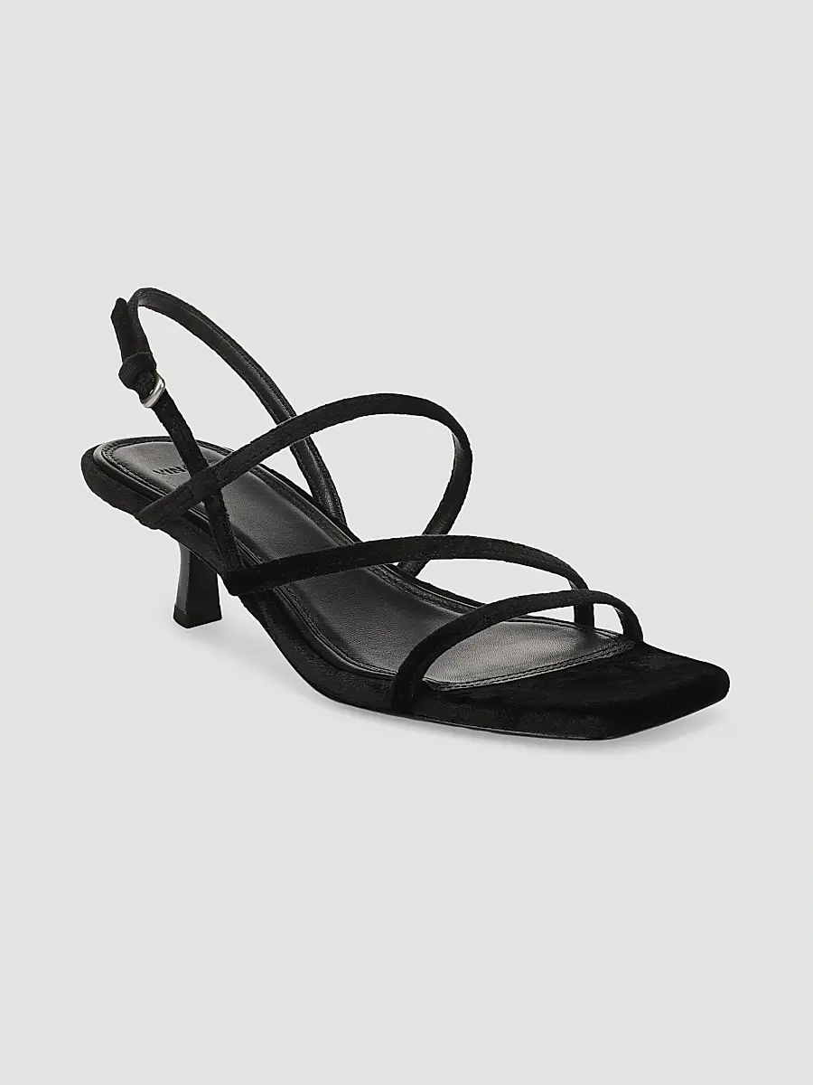 Vince Women's Tania 45MM Velvet Slingback Sandals | Thumbnail 2 Vince Women's Tania 45MM Velvet Slingback Sandals | Thumbnail 2