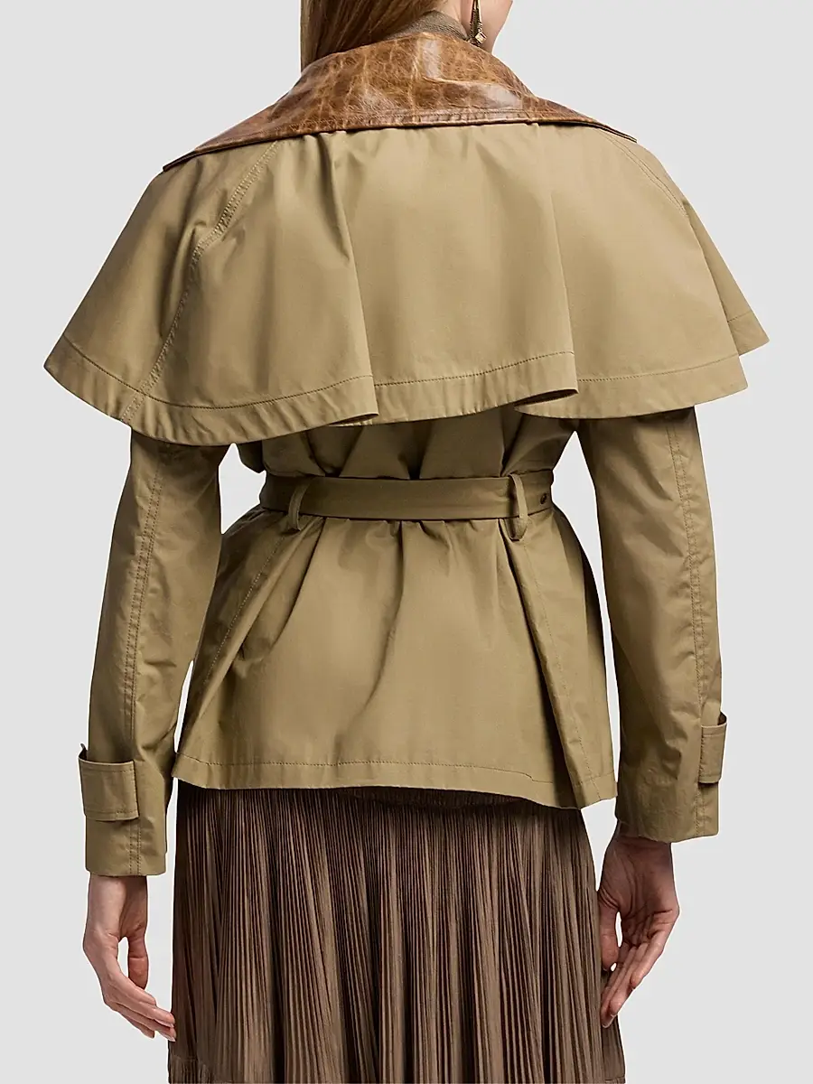 Ralph Lauren Collection Women's Brannigan Cotton-Blend Coat | Thumbnail 3 Ralph Lauren Collection Women's Brannigan Cotton-Blend Coat | Thumbnail 3