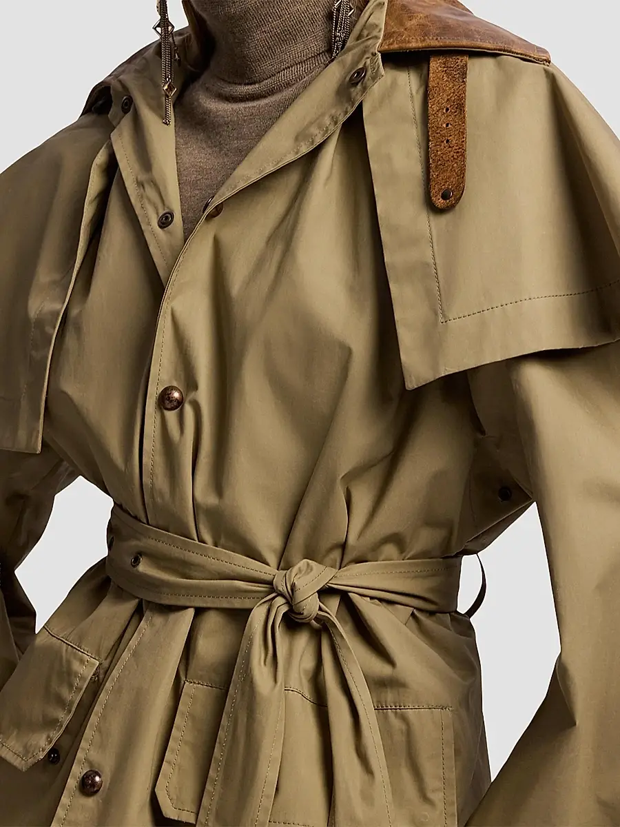 Ralph Lauren Collection Women's Brannigan Cotton-Blend Coat | Thumbnail 5 Ralph Lauren Collection Women's Brannigan Cotton-Blend Coat | Thumbnail 5