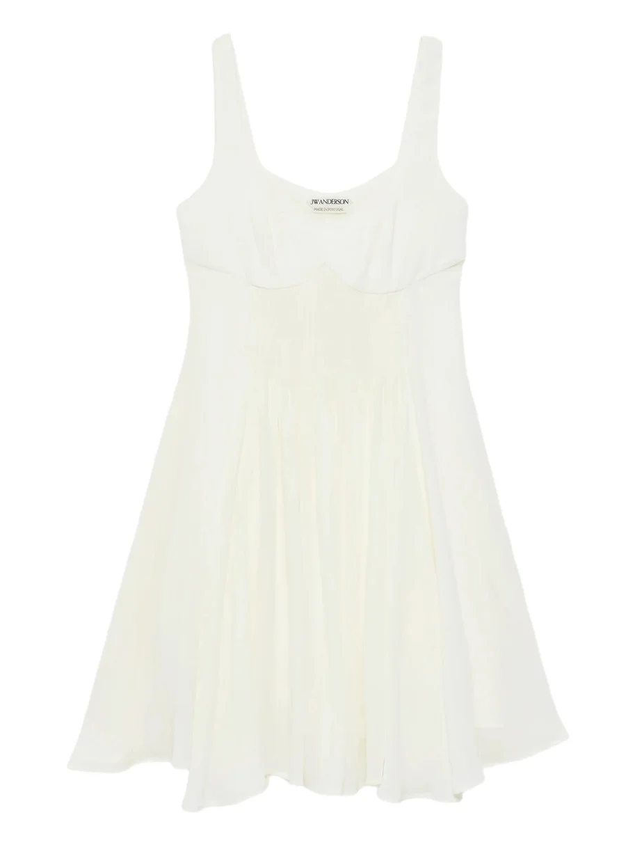 Women's Sweetheart-Neckline Pleated Babydoll Dress Women's Sweetheart-Neckline Pleated Babydoll Dress