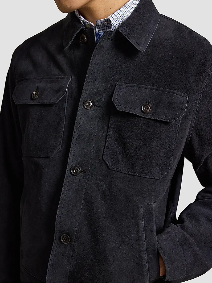 Polo Ralph Lauren Men's The Ashdale Suede Shacket | Thumbnail 5 Polo Ralph Lauren Men's The Ashdale Suede Shacket | Thumbnail 5