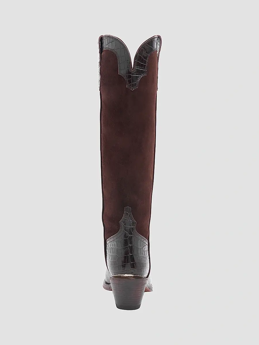 Partlow Women's Mira 55MM Croc-Embossed Leather Knee-High Boots | Thumbnail 4 Partlow Women's Mira 55MM Croc-Embossed Leather Knee-High Boots | Thumbnail 4