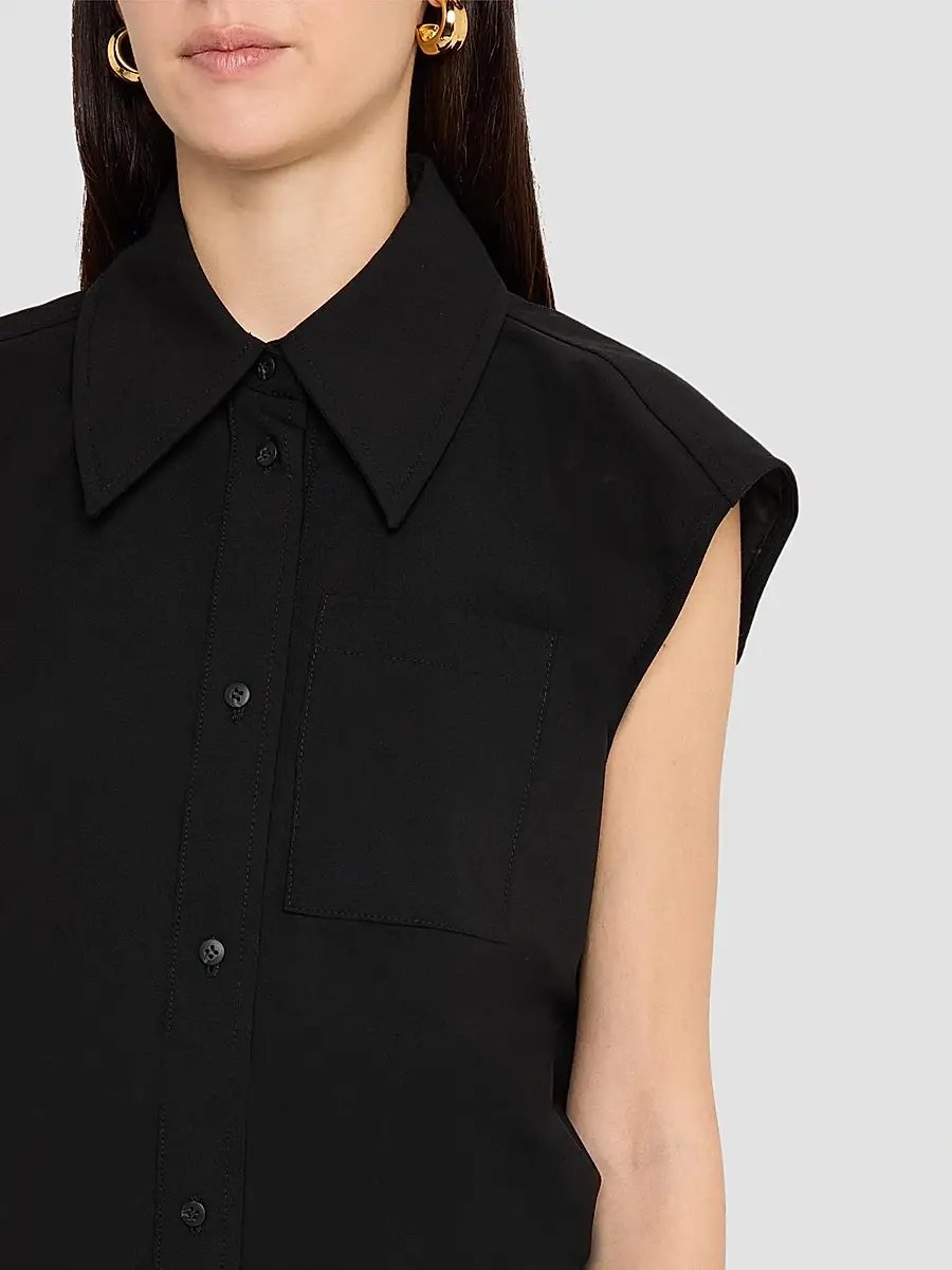 Co Women's Banana Cut Wool Shirtdress | Thumbnail 5 Co Women's Banana Cut Wool Shirtdress | Thumbnail 5