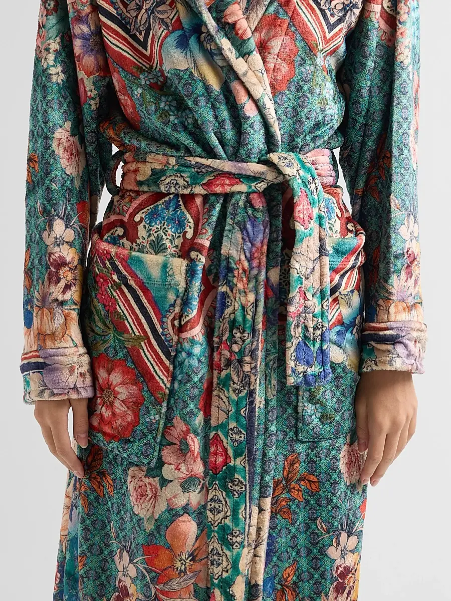 Johnny Was Women's Cozy Lorette-Scarf Printed Robe | Thumbnail 4