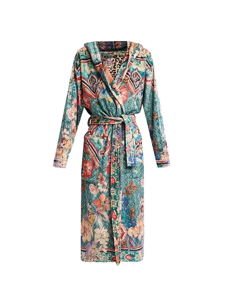 Johnny Was Women's Cozy Lorette-Scarf Printed Robe