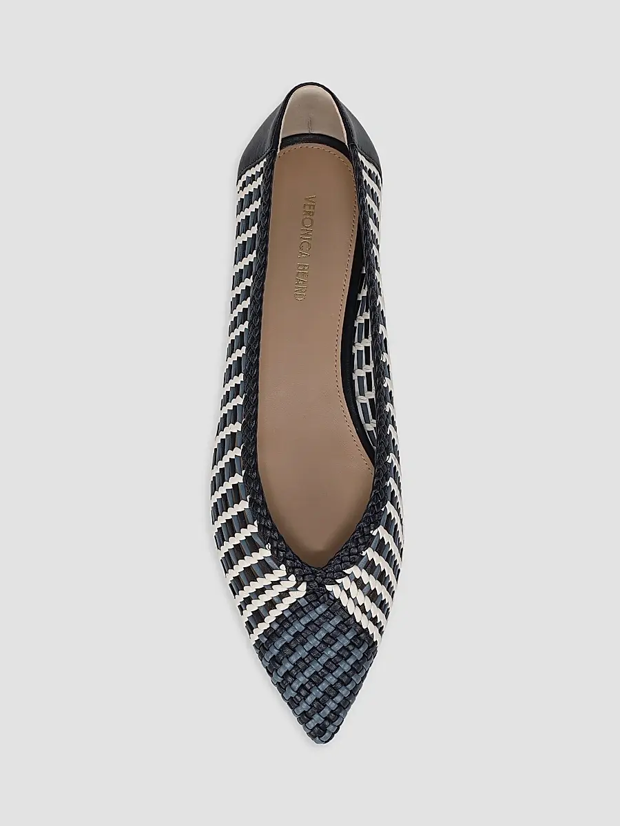 Veronica Beard Women's Bancroft Woven Leather Ballerina Flats | Thumbnail 4 Veronica Beard Women's Bancroft Woven Leather Ballerina Flats | Thumbnail 4