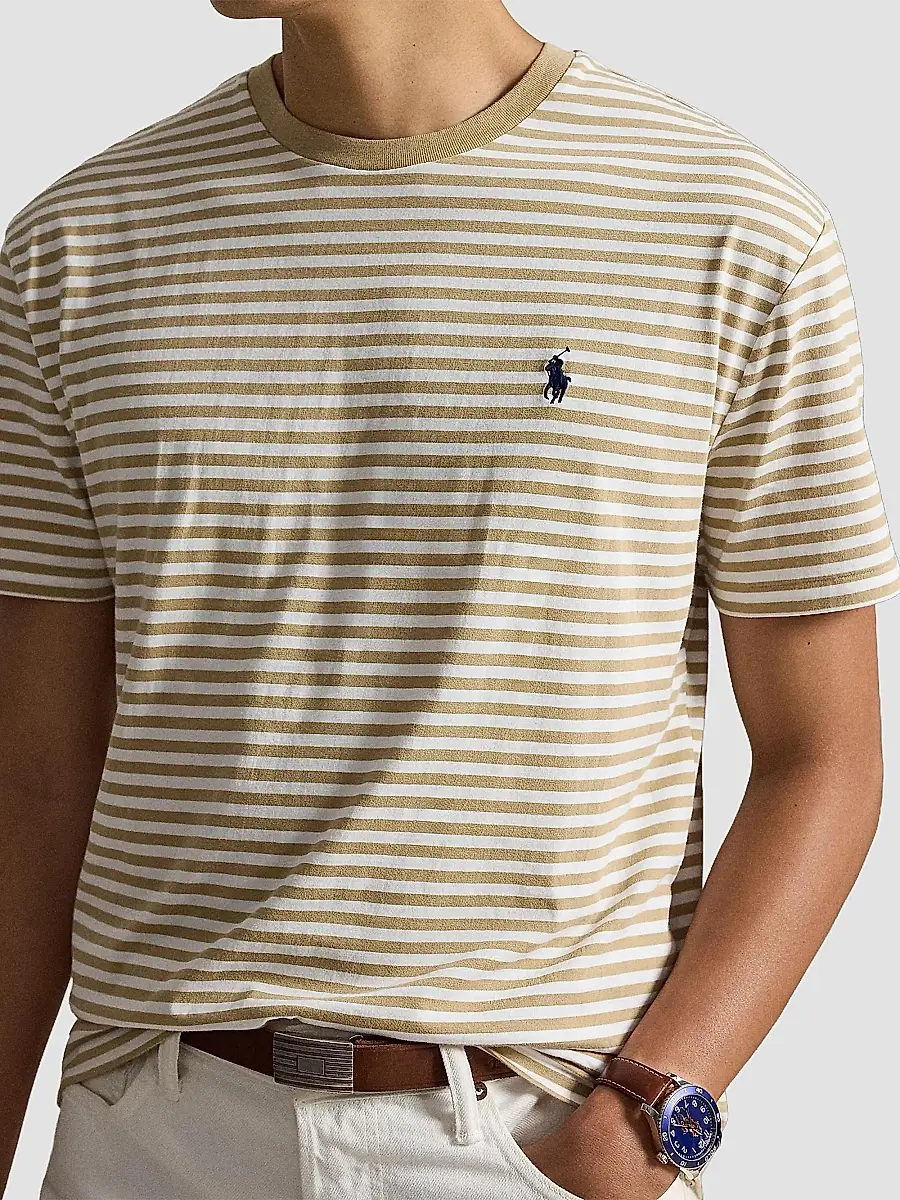 Polo Ralph Lauren Men's Classic-Fit Striped Jersey T-Shirt | Thumbnail 5 Polo Ralph Lauren Men's Classic-Fit Striped Jersey T-Shirt | Thumbnail 5