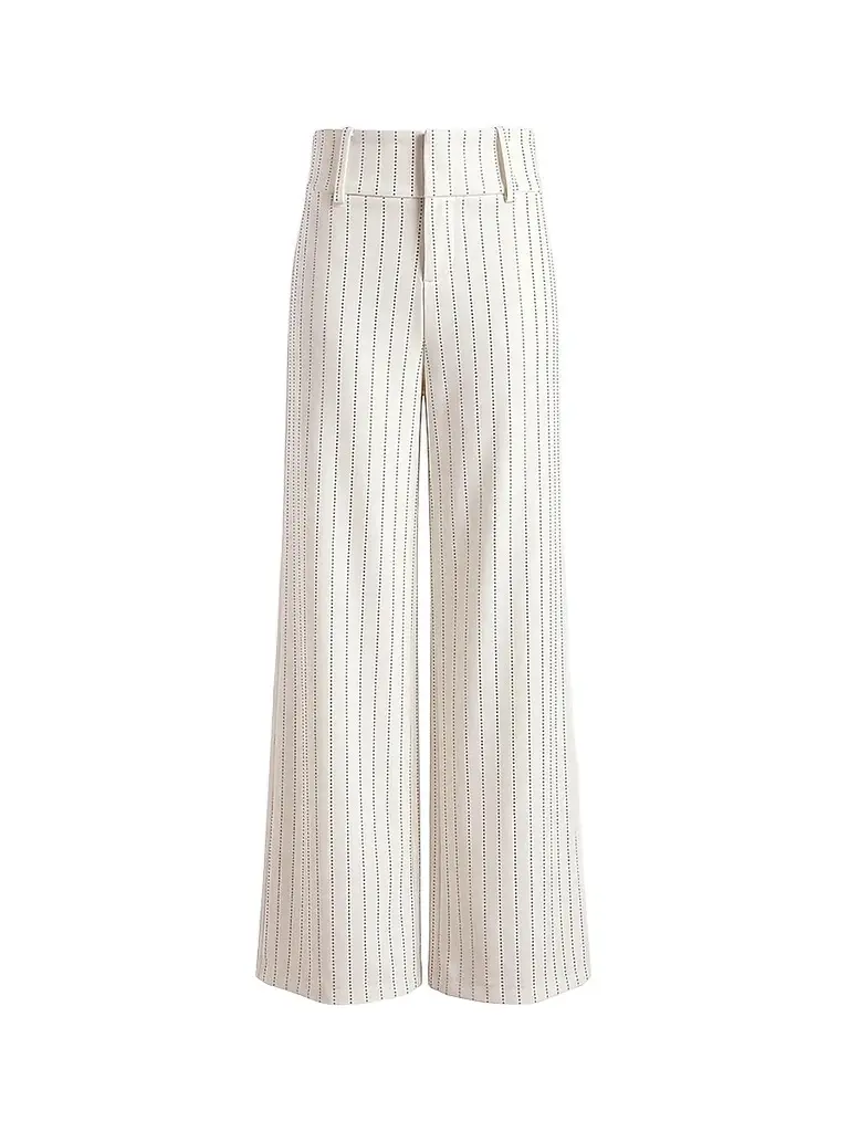 Alice + Olivia Women's Olivia Striped Low-Rise Wide-Leg Pants