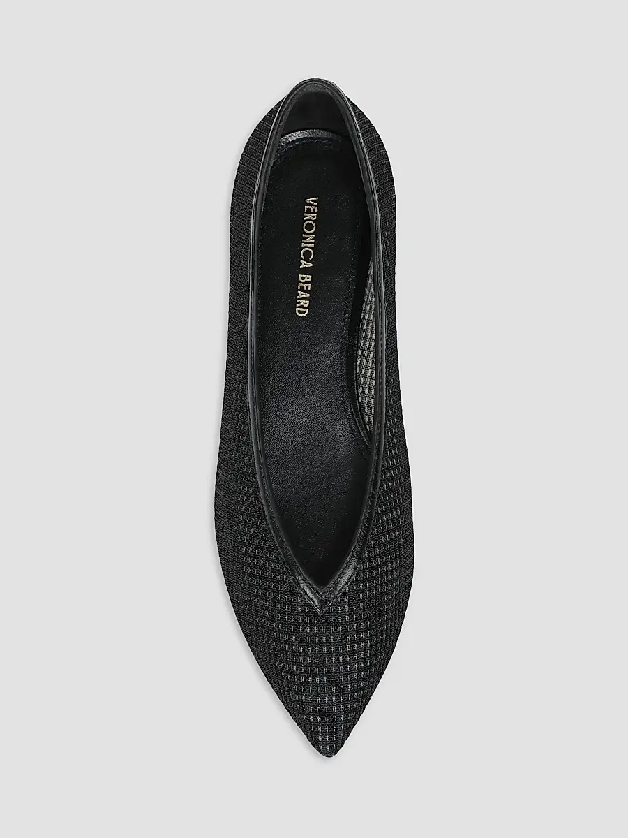 Veronica Beard Women's Bancroft Mesh-Leather Ballerina Flats | Thumbnail 4 Veronica Beard Women's Bancroft Mesh-Leather Ballerina Flats | Thumbnail 4