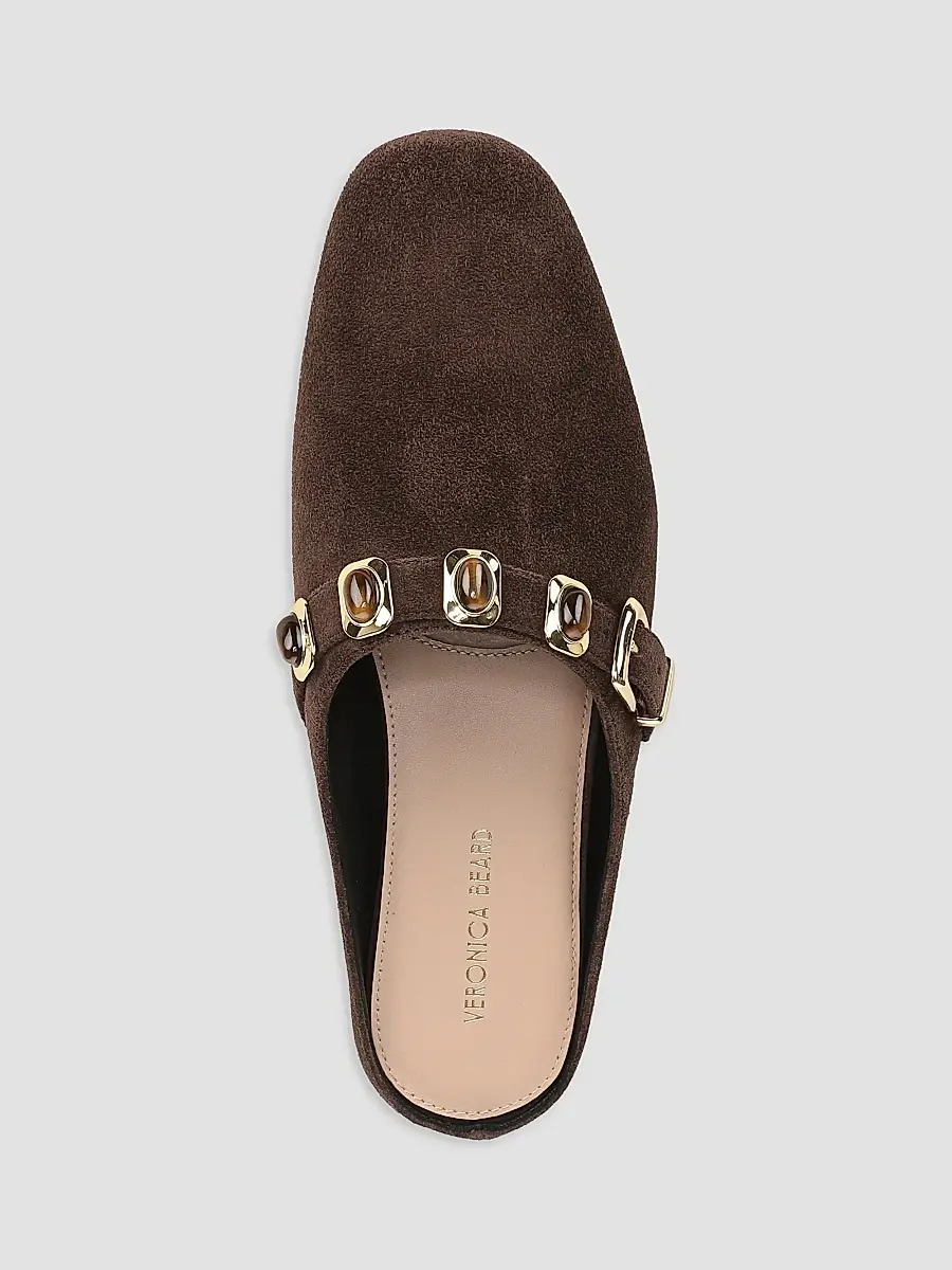 Veronica Beard Women's Narcisa Suede Mule Clogs | Thumbnail 4 Veronica Beard Women's Narcisa Suede Mule Clogs | Thumbnail 4