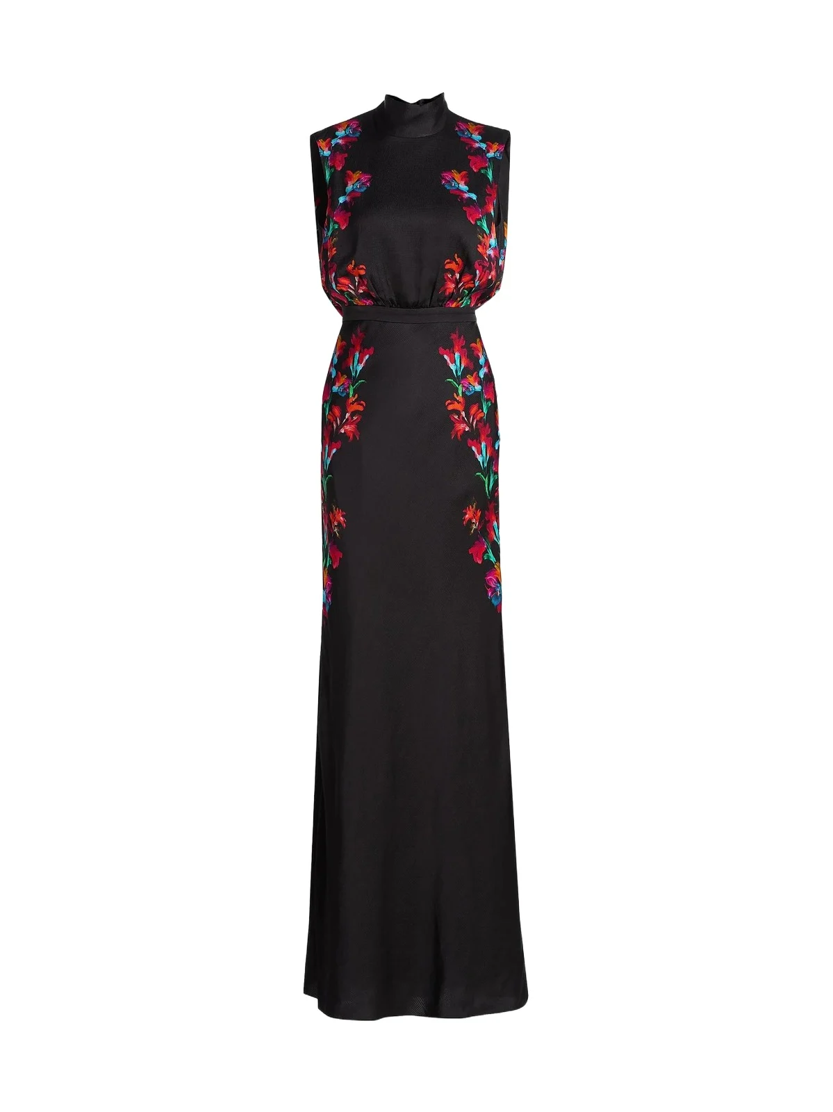 Women's Floral Silk Gown Women's Floral Silk Gown