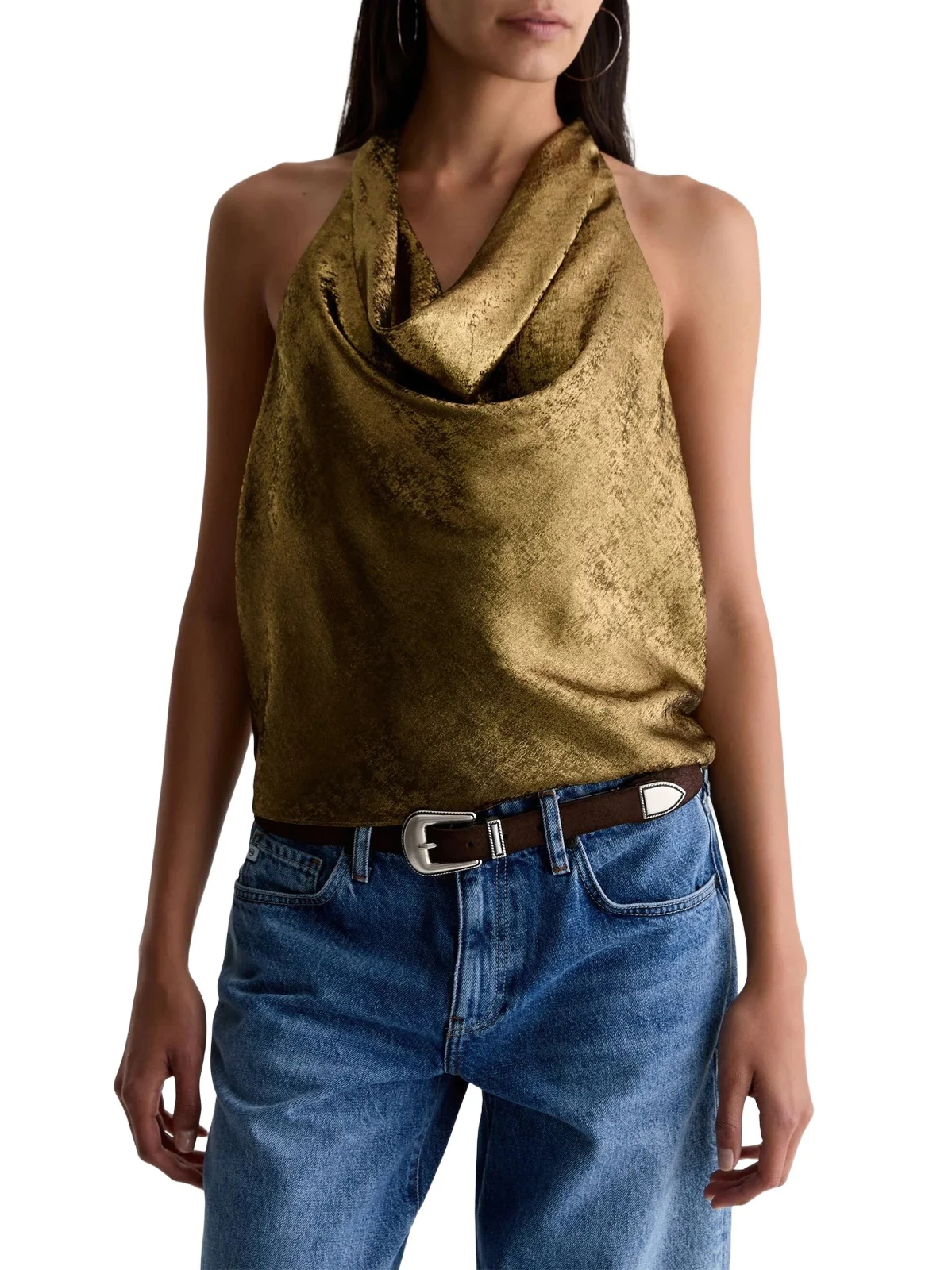 Women's Kacey Drapeneck Sleeveless Top Women's Kacey Drapeneck Sleeveless Top
