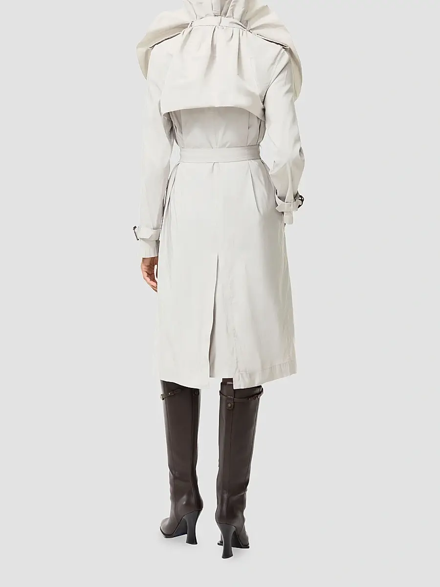 Burberry Women's Clare Faille Trench Coat | Thumbnail 3
