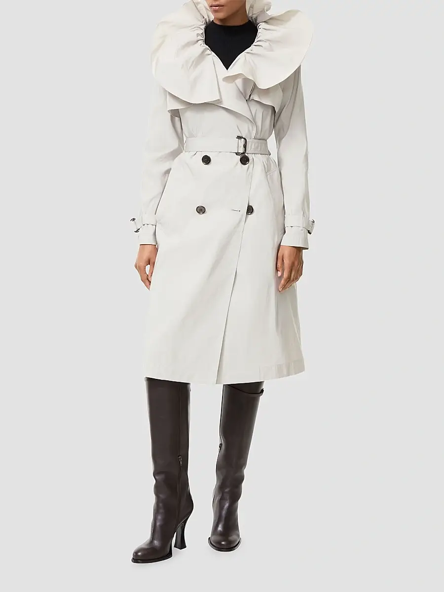 Burberry Women's Clare Faille Trench Coat | Thumbnail 4