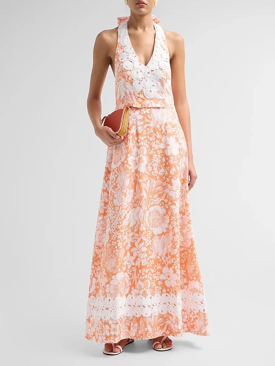 Lilly Pulitzer Women's Belinda Budding Romance Print Maxi Dress | Thumbnail 2 Lilly Pulitzer Women's Belinda Budding Romance Print Maxi Dress | Thumbnail 2